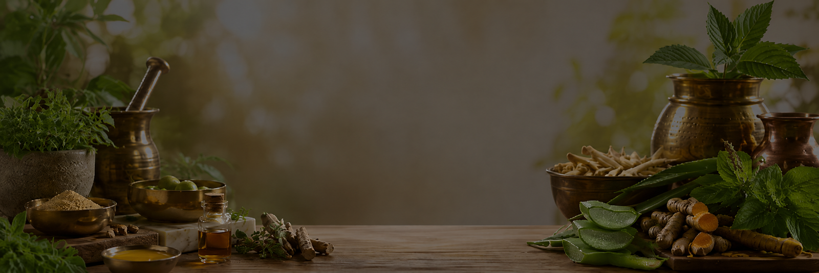 Ayurvedic wellness background